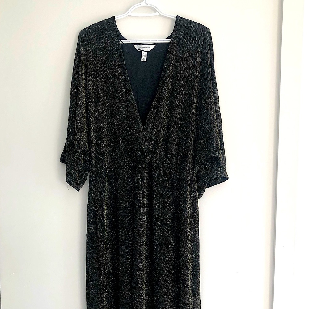 Sparkly Addition Elle Cocktail Dress In 2X